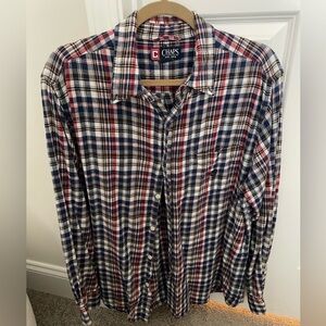 Chaps Men's Multicolor Plaid Button Down Shirt